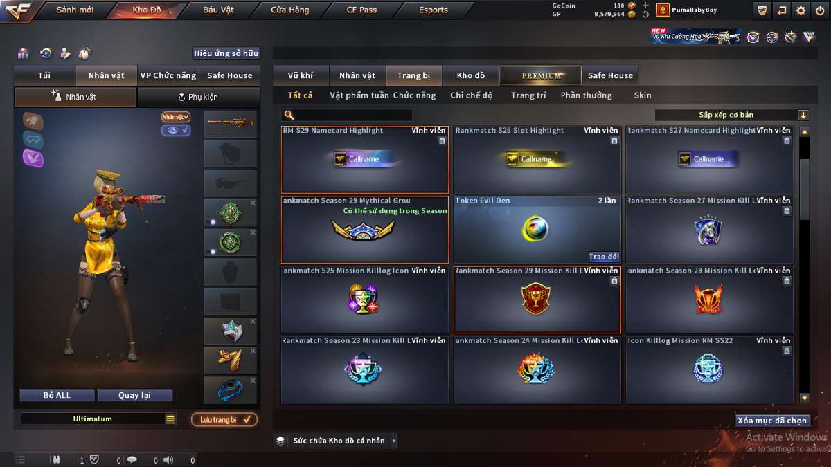 shop acc cf uy tin gia re